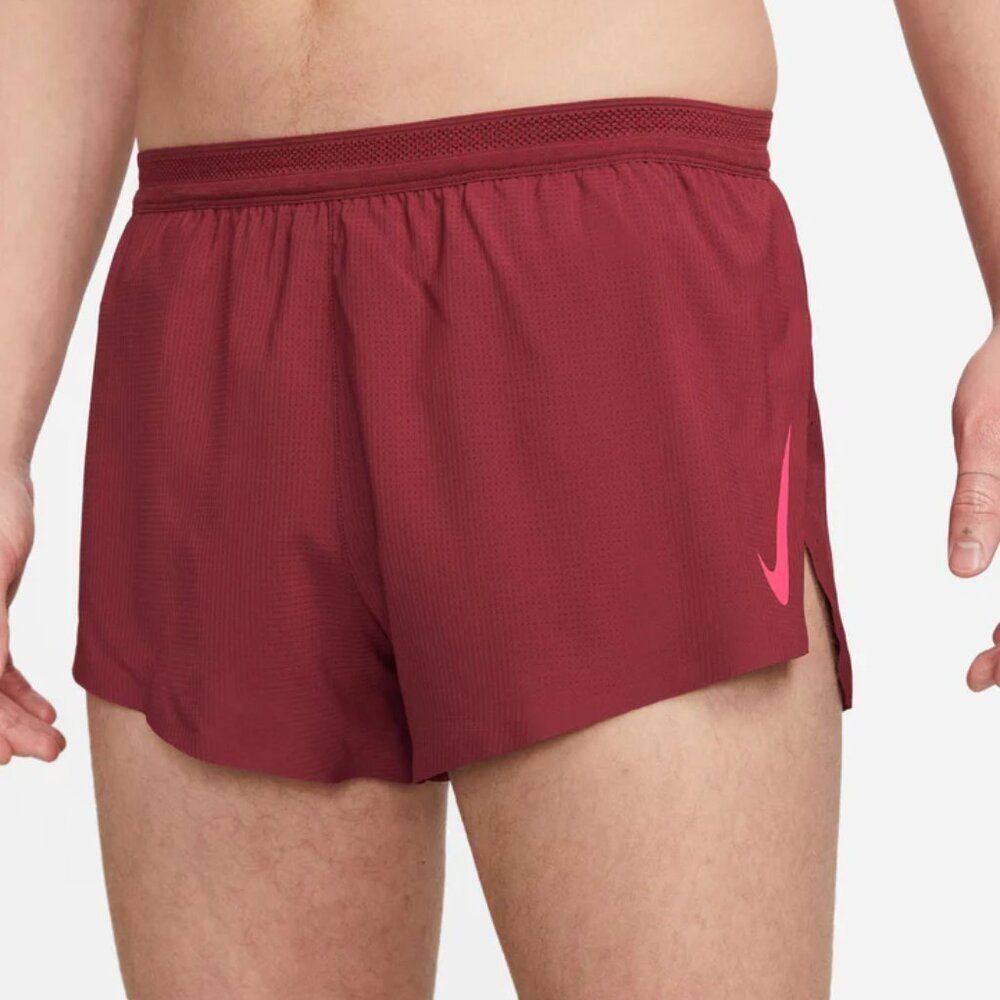 Nike Dri-FIT ADV AeroSwift 4" Brief-Lined Race Shorts Red CJ7840-677 Mens SZ XL